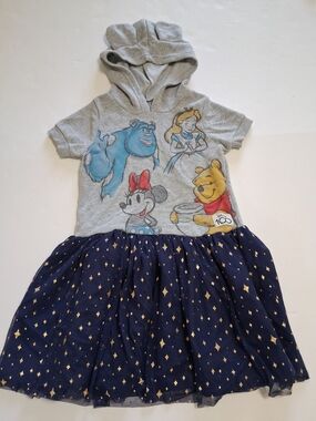 Disney 100 Hooded Dress Size Medium 7/8